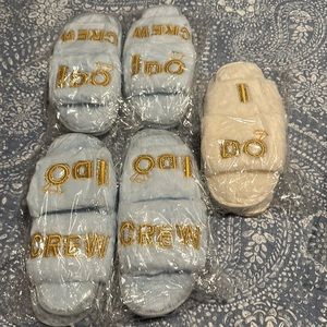 bridal slippers 5 pair total